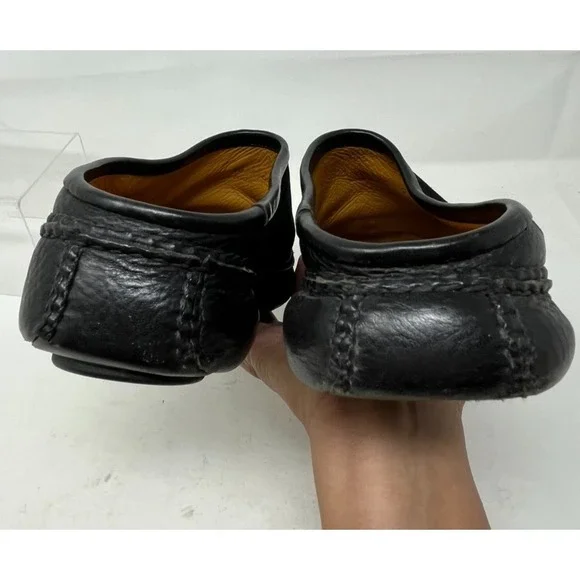 COLE HAAN Country Womens 9 Clog Shoes Black Suede Leather Knobby Outsole - Picture 5 of 10